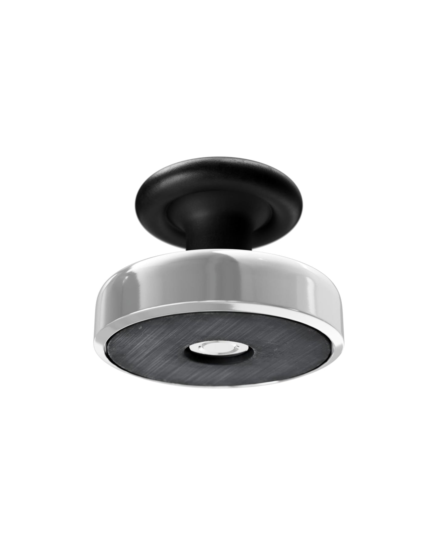 Master Magnetics Ceramic Round Base Magnet with Knob Pack - Heavy-Duty Strong Magnets with Knobs for Home and Work - 16 lb Pull Each - Nickel-Plated - 1.43" D - 0.98" H - Chrome - 4-Pack