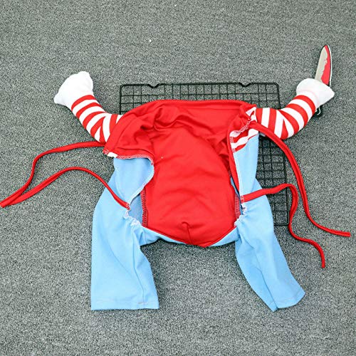 Pet Deadly Doll Dog & Cat Cosplay Costume for Small & Medium Pets - Adjustable Halloween & Christmas Dog Costume