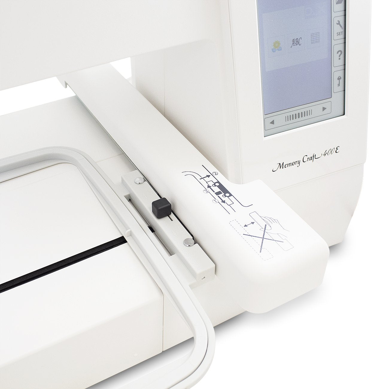 Janome Memory Craft C400E Computerized Embroidery Machine - MC400E Monogram Machine with 160 Built in Designs, 4 Hoops, and 6 Monogramming Fonts, Digital Embroidery Unit for Home, Beginners