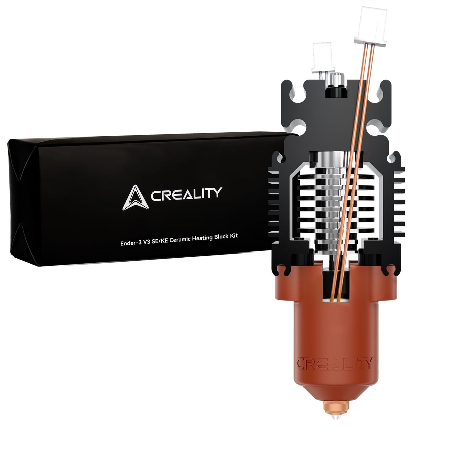 Creality Official Ender 3 V3 SE KE Hotend Upgrades Kit, 3D Printers Ceramic Heating Block with Quick-Swap Nozzle, Supports 300°C High Temperature, 600mm/s High-Speed for Ender 3 V3 SE/Ender 3 V3 KE