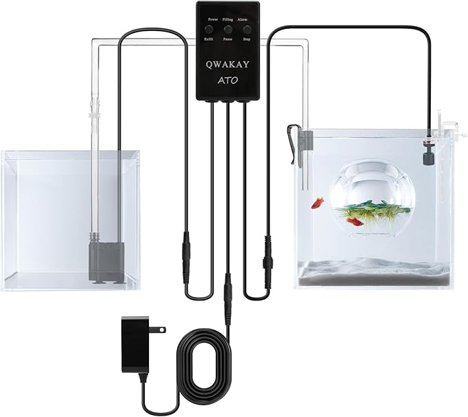 Auto Top Off System Aquarium - Smart Automatic ATO System for Fish Tank - Water Level Controller Kit for Saltwater Aquariu...