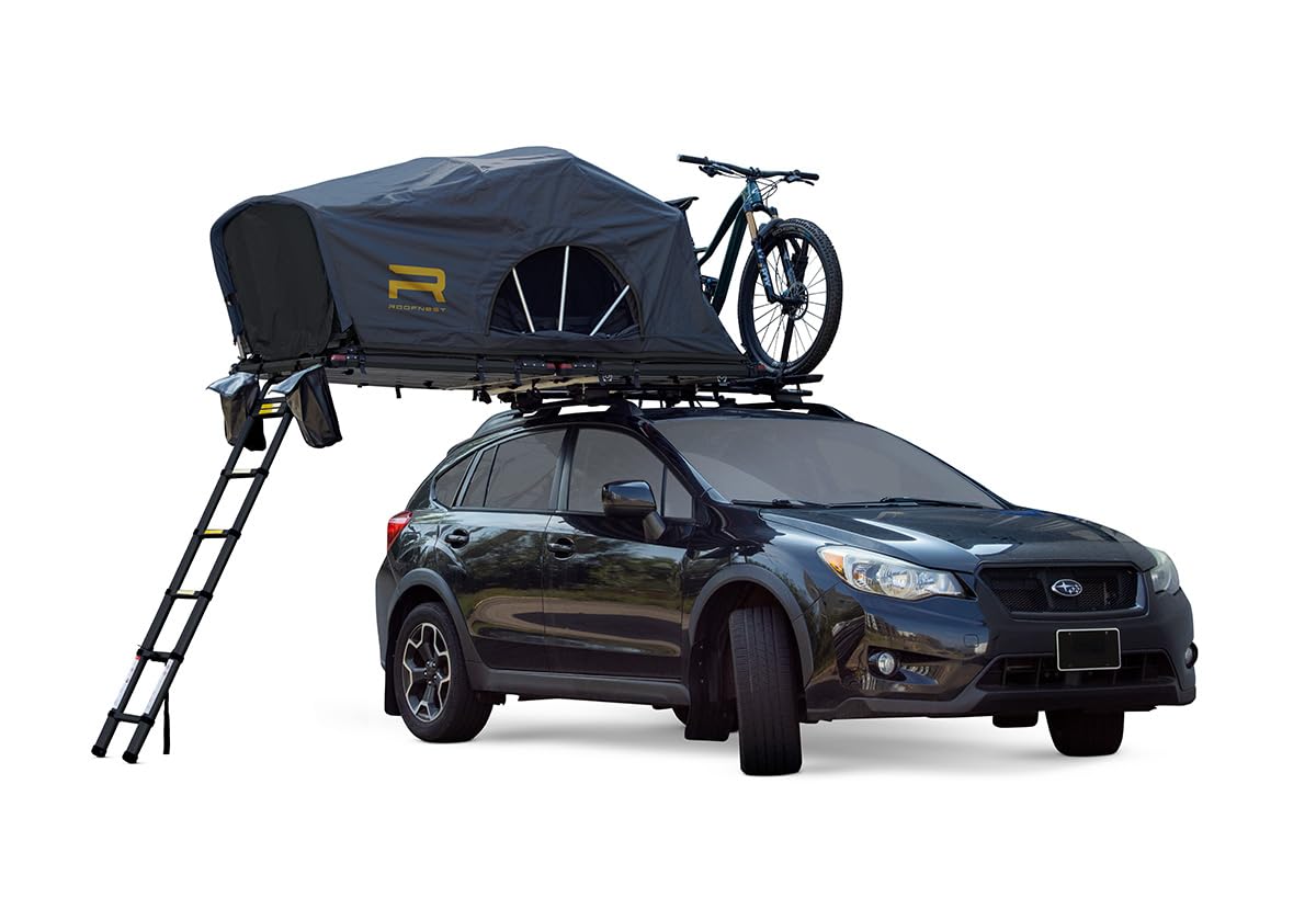 Roofnest Meadowlark Soft Shell Roof Top Tent for Car Camping and Overlanding, Lightweight, Waterproof, 2 Person Tent, Easy Assembly, Universal Mounting Brackets Included