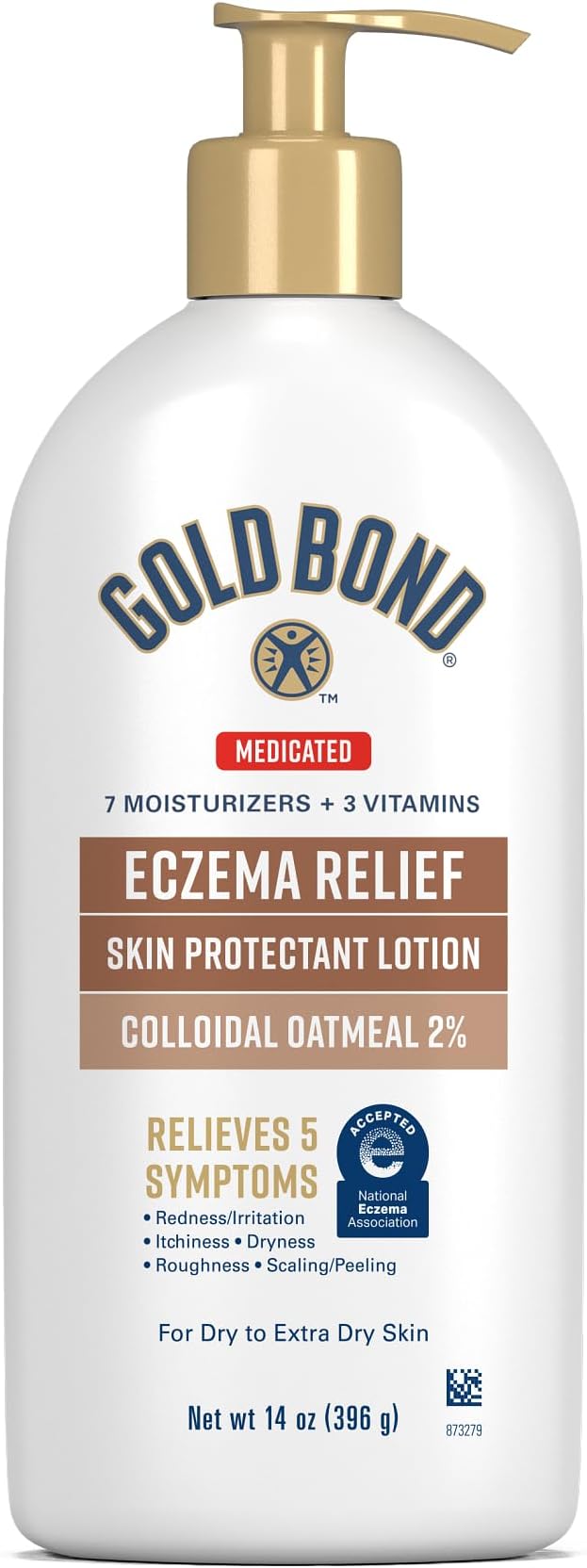 Gold Bond Medicated Extra Strength Body Lotion, 14 oz., Moisturizes, Relieves & Soothes, Skin Moisturizer