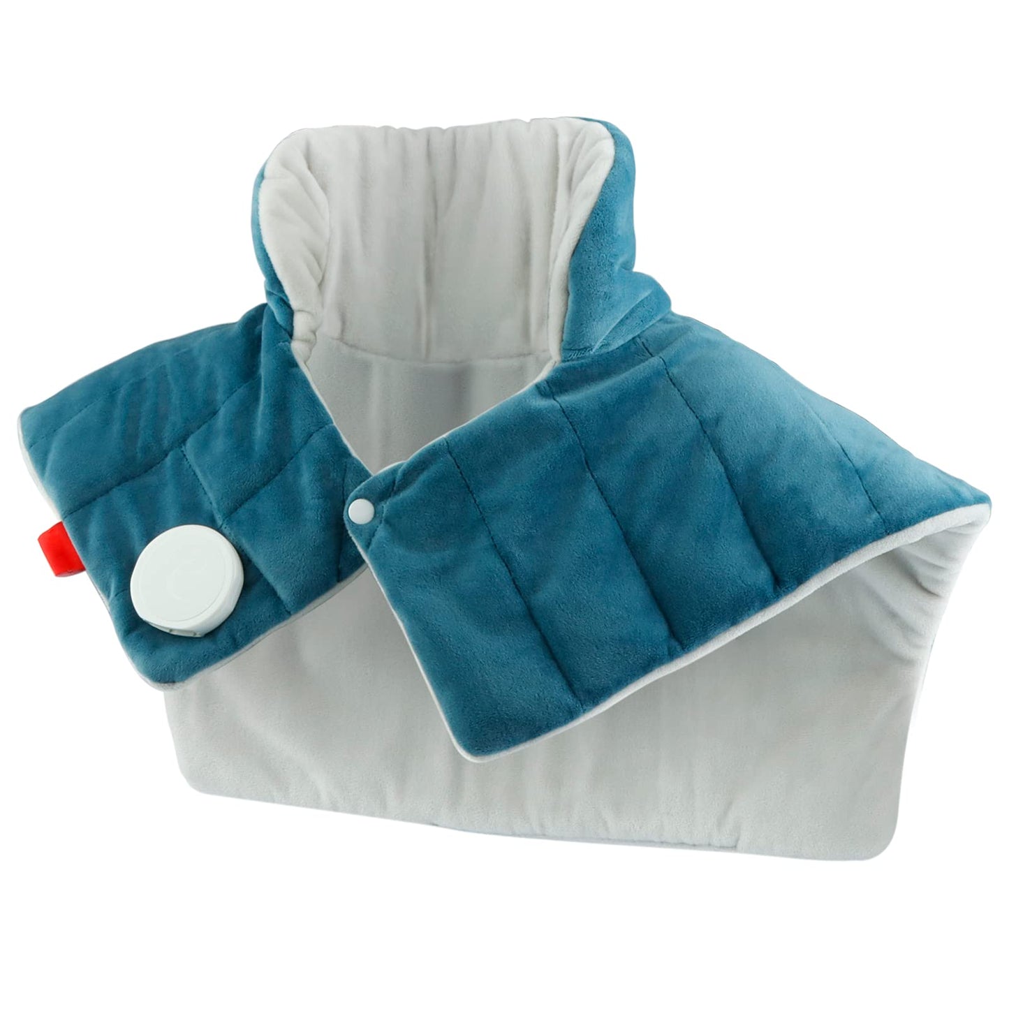 Comfytemp Heating Pad for Neck and Shoulders and Back, 2.6lb Weighted Electric Heat Pad FSA Eligible, Large HSA Heated Wrap, 9 Heat Settings & 11 Timer, Valentines Birthday Gifts for Women Men Mom Dad