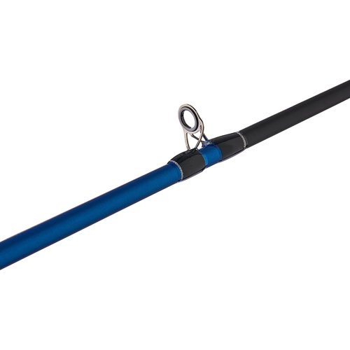 Shakespeare Agility Travel Low Profile Baitcast Reel and 6'6" Fishing Rod Combo, Right Handle Position, 90mm Handle with Large Knobs for Extreme Torque, Multi-Disk Drag System
