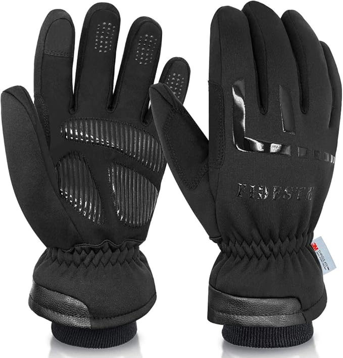 FIDESTE -40℉ Waterproof Winter Thermal Gloves-3M Thinsulate Windproof Touch Screen Warm Gloves-for Driving Cycling-for Wom...