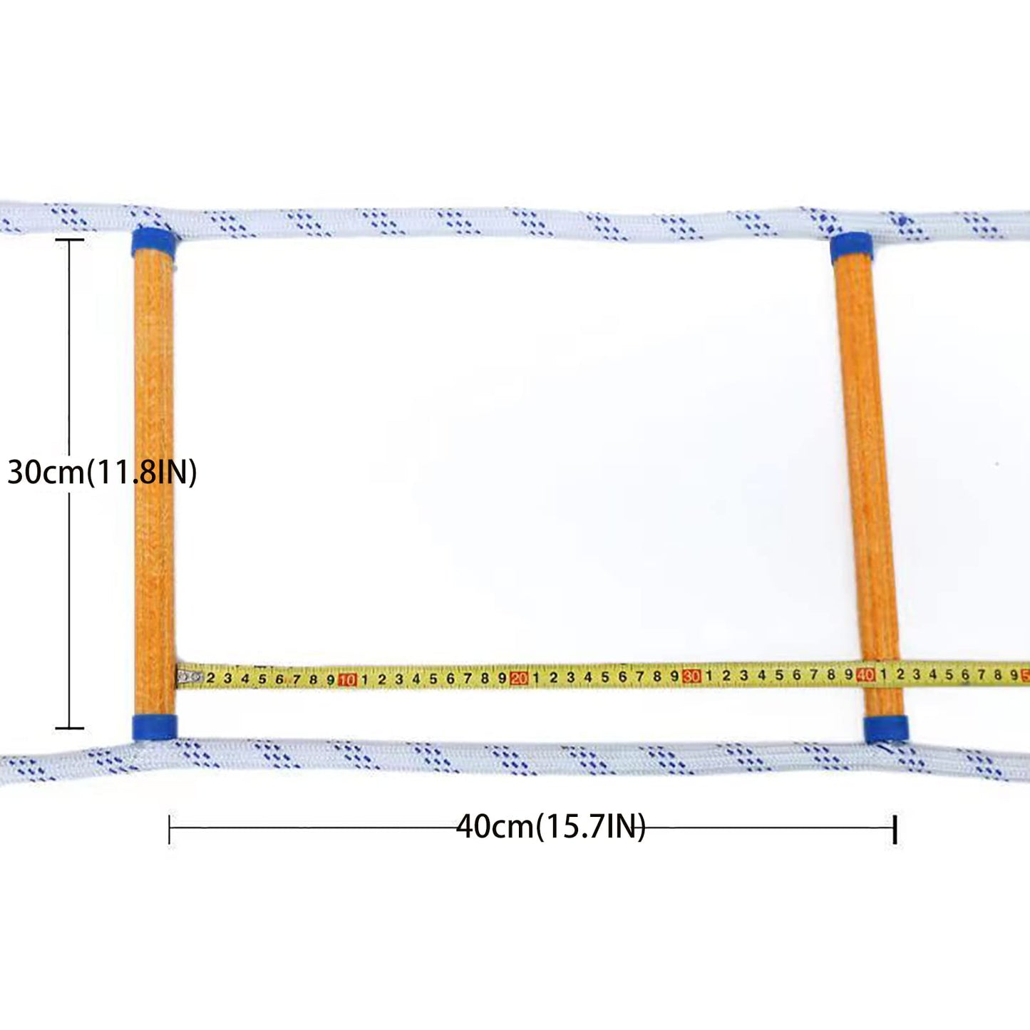 13ft Fire Escape Rope Ladder Emergency Fire Ladders Fire Escape Ladder for 2 Story