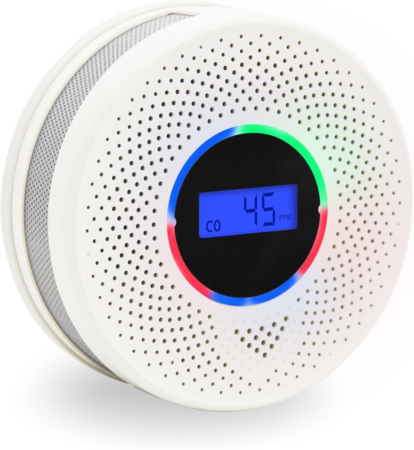 10-Year Battery Smoke and Carbon Monoxide Detector, 2-in-1 Smoke CO Alarm with Digital Display, Reliable Fire and CO Alarm for Home, Bedroom, Kitchen (2 Pack)