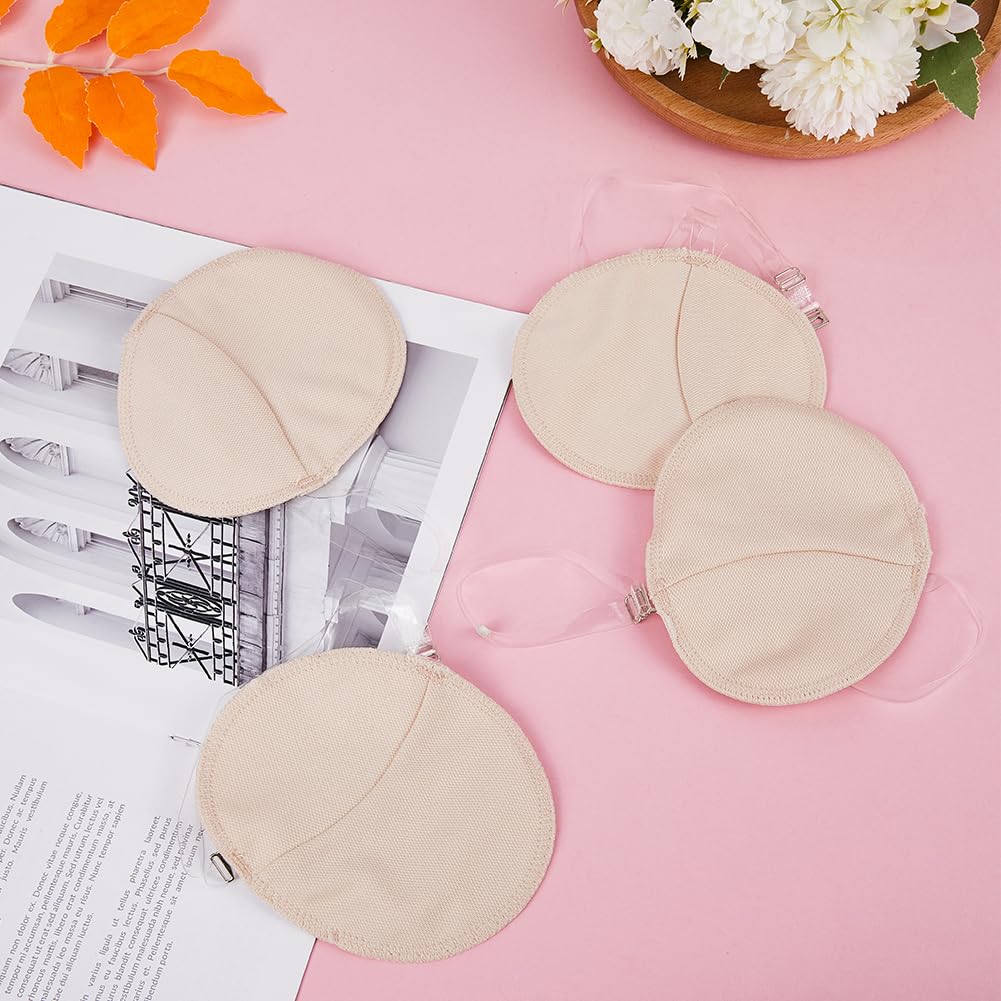 GORGECRAFT 2 Pair Underarm Sweat Pads Reusable Summer Armpit Sweat Absorbing Guards with Shoulder Strap Washable Anti-Perspirati