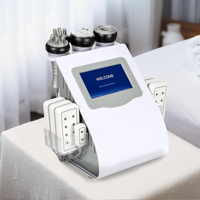 6-in-1 Body Sculpting Device with LCD Display, White [with Dedicated Site for Technical Support, Tutorials, and Warranty]