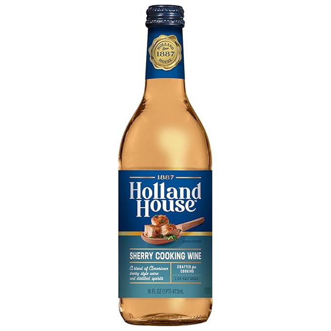 Holland House Sherry Cooking Wine, Ideal for Cooking, Roasting and Marinating, 16 FL OZ