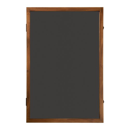 Flash Furniture Banks Jersey Display Case, Hanging PVC Tube, Velvet Lined Back, Foam Sheet Insert, Acrylic Window, Anti-Theft Lock with Keys, 24x36, Rustic Brown
