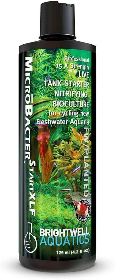 Brightwell Aquatics MicroBacter Start XLF - Concentrated Freshwater Nitrifying Bacteria - Quick Start Fish Tank Starter, L...
