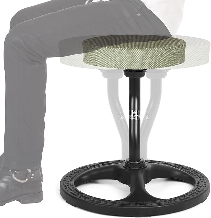 Upaloop ADHD Chair for Kids, Yoga Chairs for Adults, Wobble Stool Active Flexible Seating Desk Chair with Non-Slip Base and Washable Seat Cover for Stability, Balance, Yoga, Office, School, Classroom