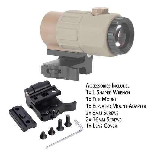 Bravary G33 G43 G45 Riflescope Magnifier - 3X & 5X Magnification for Enhanced Accuracy and Targeting