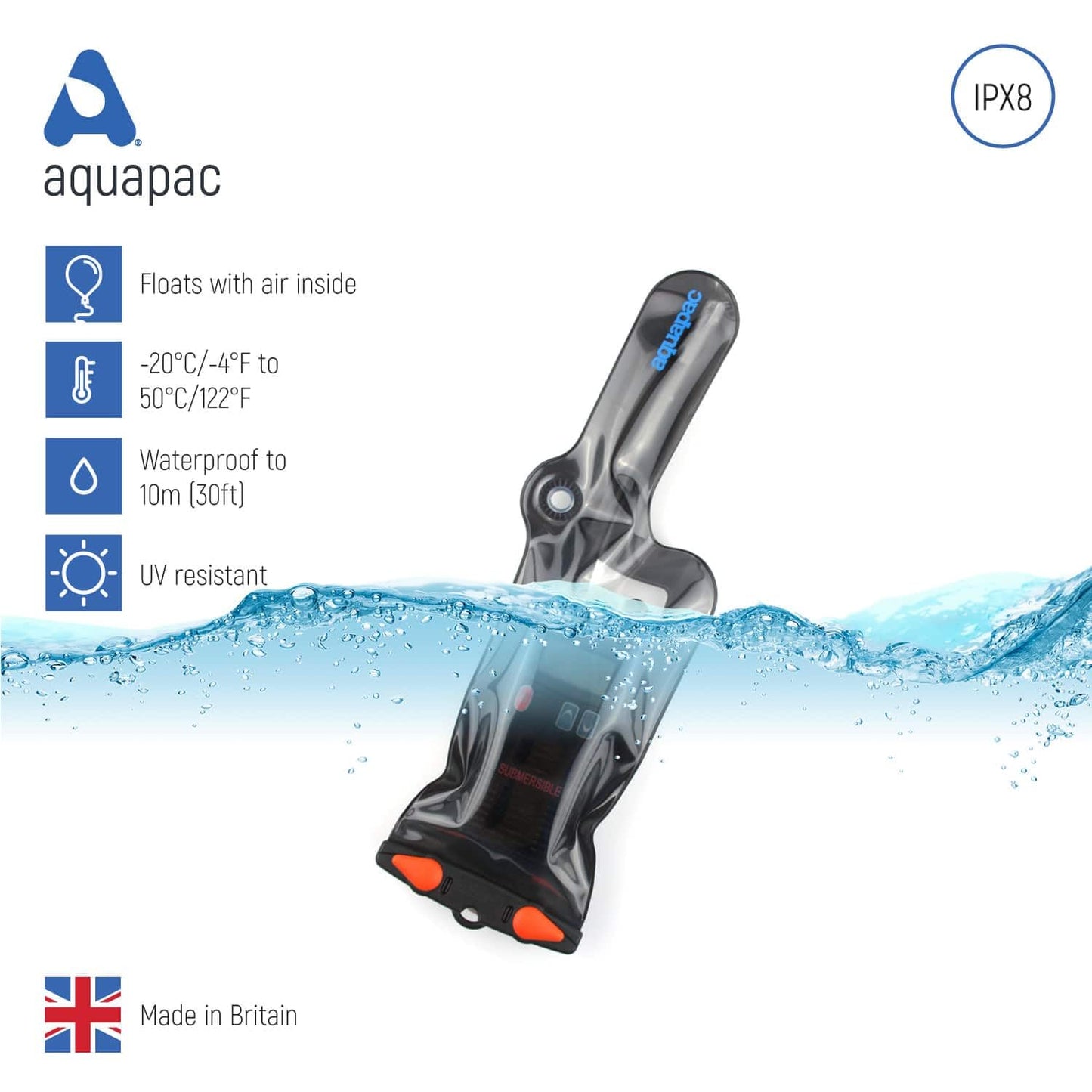 Aquapac - Waterproof Vhf Case - Vhf Classic - Outdoors & Tough Conditions (Large)