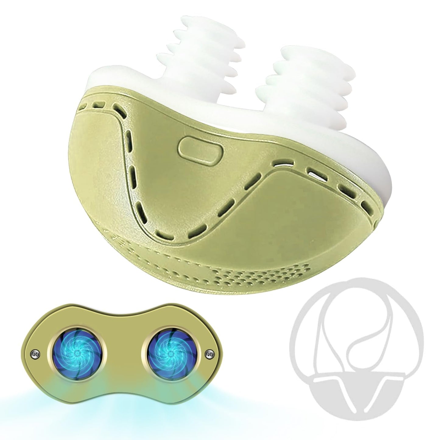 Anti Snoring Device - Mini SleepApnea Devices - Variable Anti Snoring Aid - Upgraded Stop Snoring Solution - Suitable for All Nose Shapes - Blue - Kd