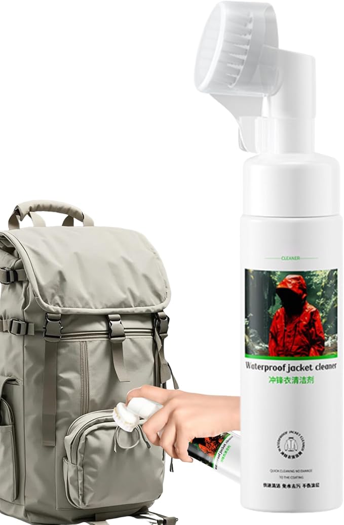 Down Detergent, 200ml Waterless Waterproof Jacket Cleaner, Oil Stain Remover Spray for Down Coats, Sports Gear, Tents, Hiking Pants, Ski Suits, Outdoor Travel & Camping Equipment Care