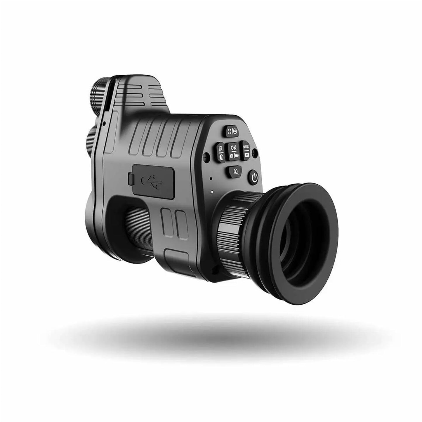 oneleaf.ai Commander NV100 HD Night Vision Goggle - Clip-on Monocular for Hunting, Black, Aluminum