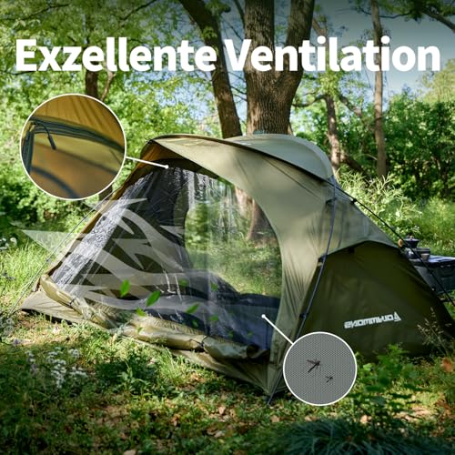 Camping Tent 1 to 2 Person, Backpacking Tent Waterproof & Windproof, Ultralight Instant Tent for Camping, Hiking, Outdoor,...