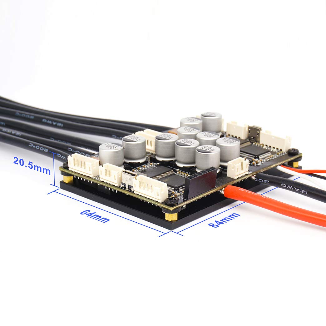 FLIPSKY Dual FSESC 4.20 Plus (Based on ESC) with Anti-Spark Switch Integrated Anodized Aluminum Heatsink Skateboard Electric Speed Controller E-Bike Longboards Skateboarding DIY ESC