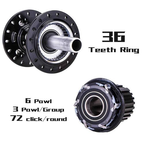 Lixada Bicycle Hub Disc 32H Front&Rear Disc Brake Hub MTB Mountain Bike 6 Pawls 32 Hole Bike Hub Disc 7075 Aluminum Ultralight Bike Disc Brake Hub for 8/9/ 10/11/ 12/13 Speed Cassette