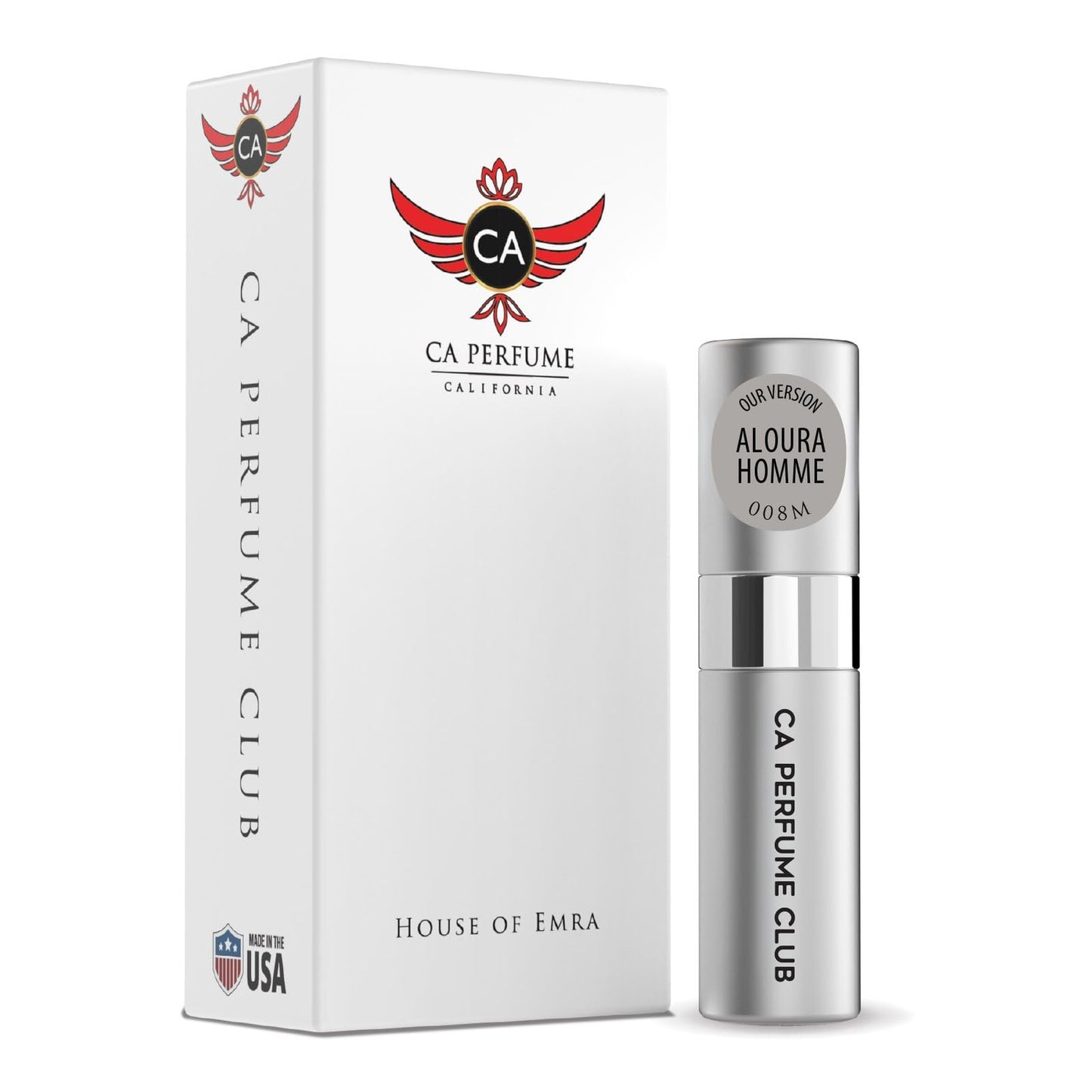 CA Perfume Impression of Aloura Homme for Men Amber Woody Scent Long Lasting Cologne for Men Eau De Parfum Travel Size Refillable Atomizer Spray 0.27 Fl Oz 8ml