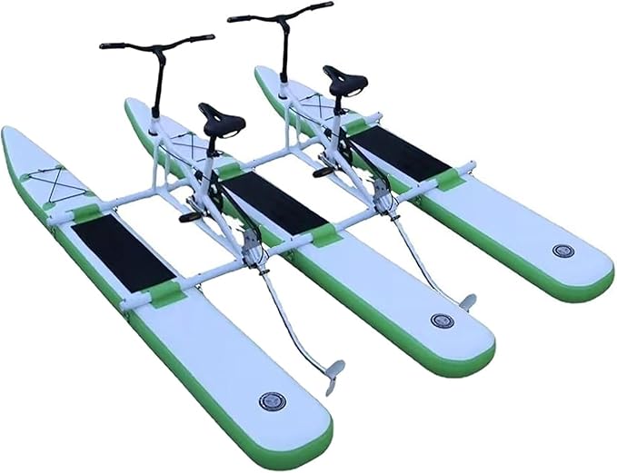 SICWEDIM Inflatable Fishing Boat Inflatable Pedal Boat, Lake Inflatable Bike, Pedal Kayak Pedal Bike Boat Enjoy Water and ...