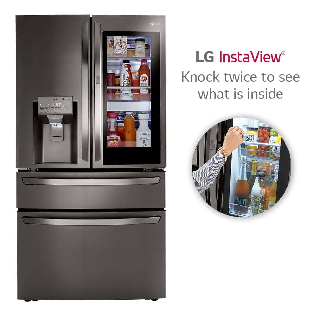 LG 23 cu. ft. Smart wi-fi Enabled InstaView™ Door-in-Door® Counter-Depth Refrigerator with Craft Ice™ Maker