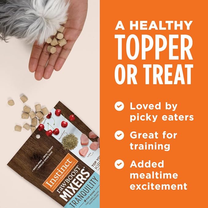 Instinct Raw Boost Mixers Tranquility Freeze-Dried Dog Food Topper, 12.5 oz. Bag