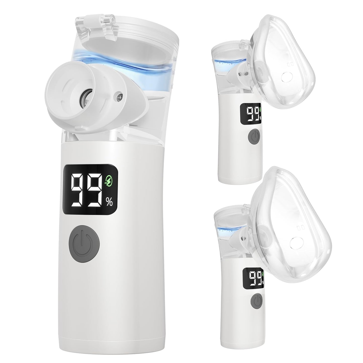 Portable Nebulizer, Nebulizer Machine for Adults and Kids Handheld Nebulizer for Travel and Daily Use Mesh Nebulizer for Breathing Problems with Autoclean Mode Powered by USB/Battery