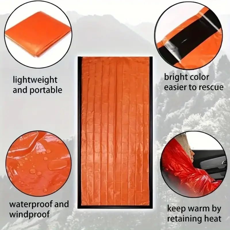 Outdoor Travel Camping Sleeping Bag Cold-Resistant Insulated Emergency Sleeping Bag Disaster Relief Emergency Blanket