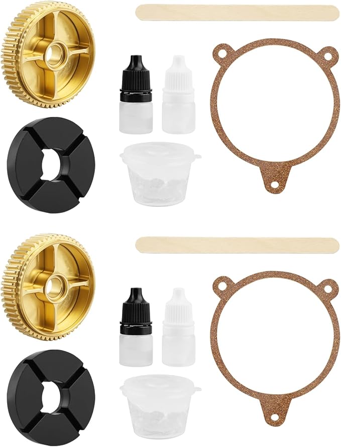 Quaneguzy Headlight Bronze Gear Fix for Headlight Motor with Failed Nylon Gear, Fit for Chevrolet Corvette C51997–2004-2PCS