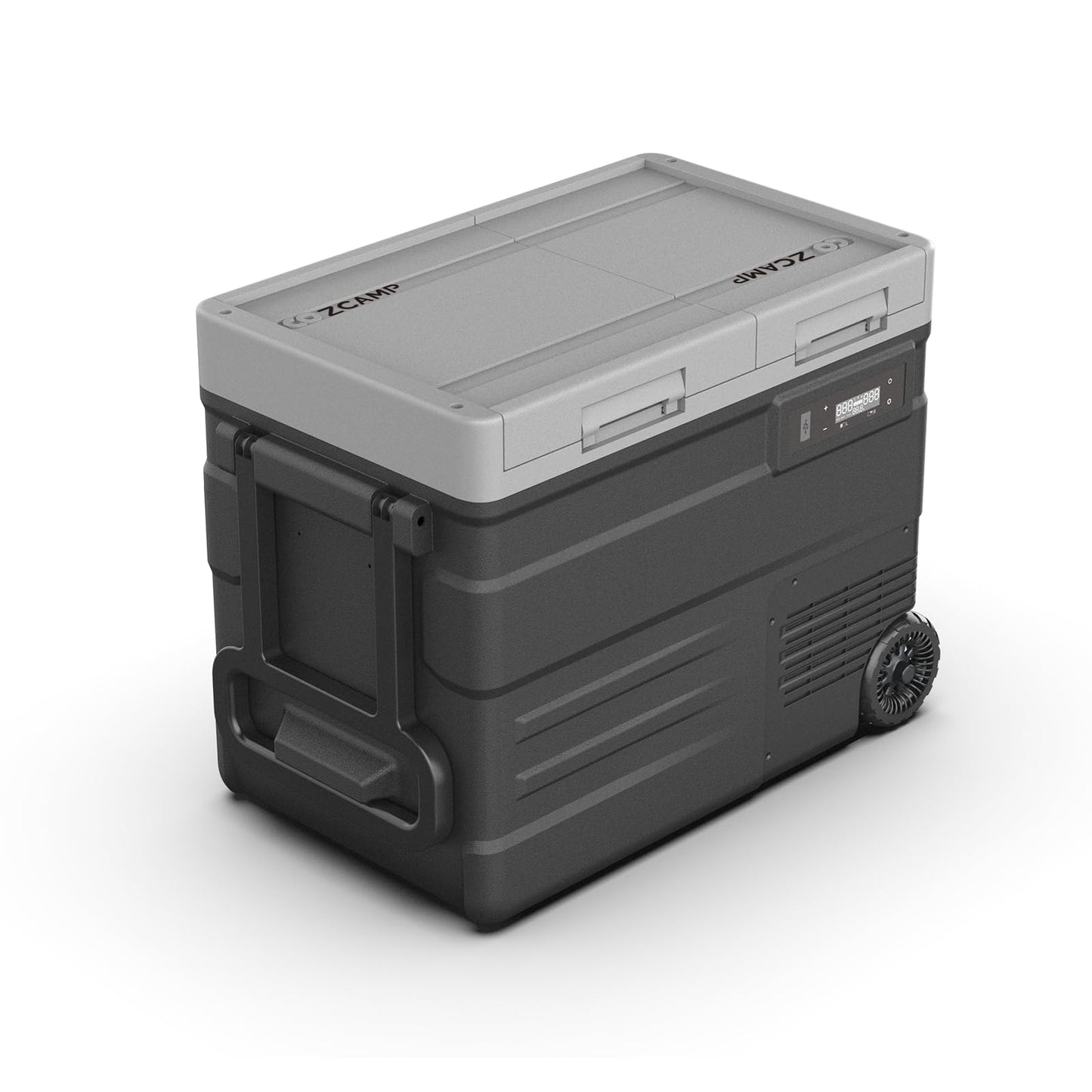 zcamp UD45 12V Car Refrigerator,Dual Zone Car Fridge with Wheels,42QT(40.5L) Electric Cooler Portable Freezer,12 Volt Refrigerator -4℉~68℉,12/24V DC 100-240V AC for Camping, Travel, Truck, RV