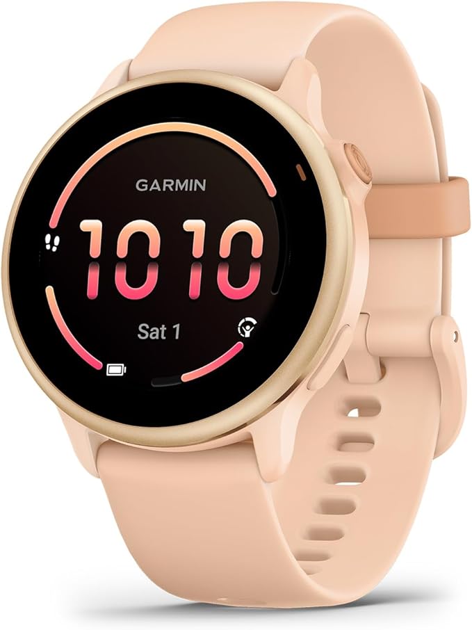Garmin vívoactive® 6, Health and Fitness GPS Smartwatch, AMOLED Display, Up to 11 Days of Battery, Metallic Pink Dawn with...