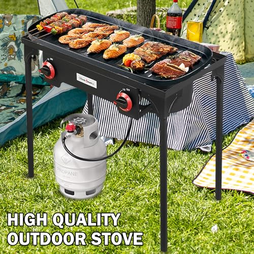 Vivicreate High Pressure Propane Gas Regulator 20 PSIG Outdoor Camping BBQ Grill Stove Burner Estufas de Gas para Cocinar ...