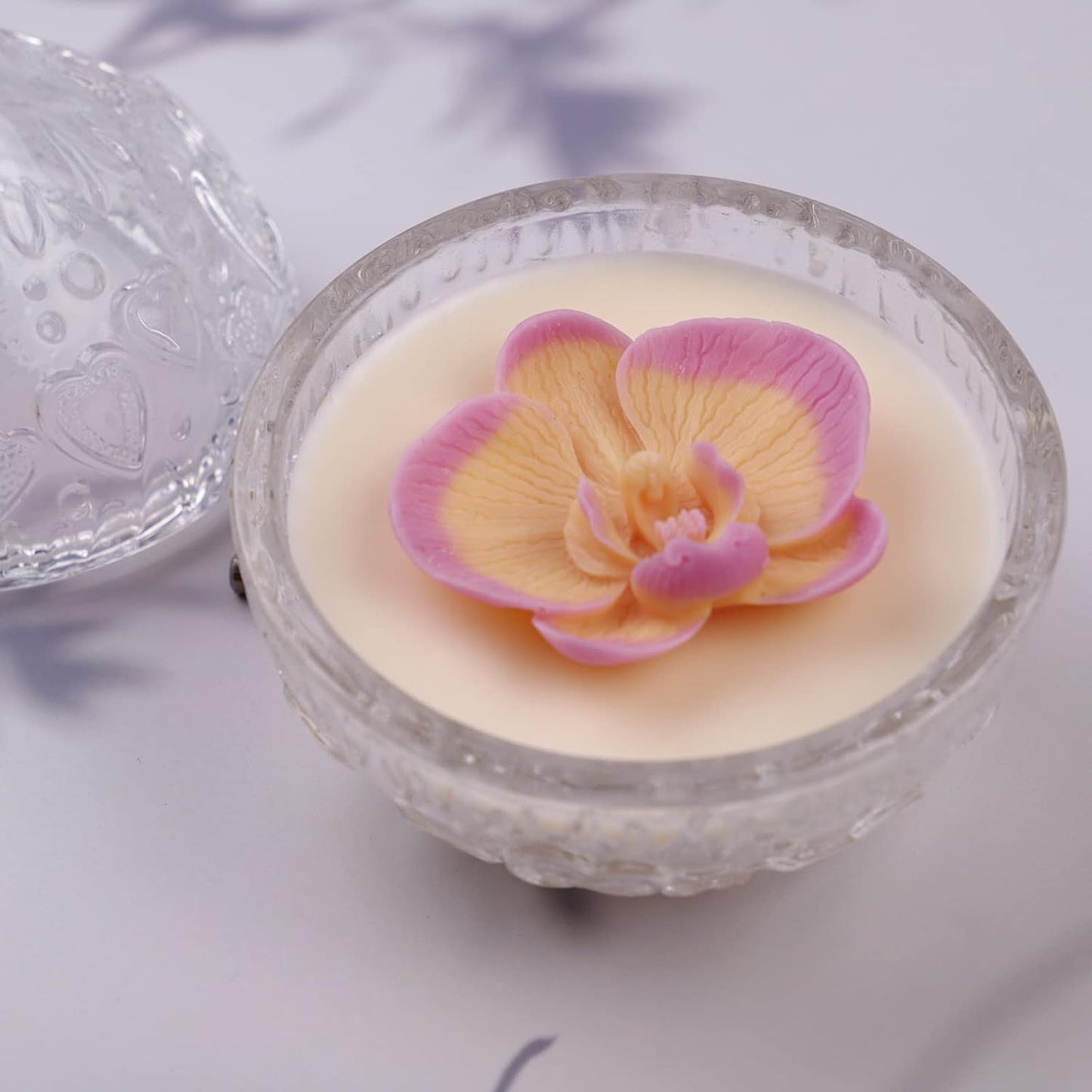 Cute Phalaenopsis Resin Mold Phalaenopsis Silicone Wave Spiral Candle Mold - Silicone Resin Casting Molds for Candle & Resin & Soap Craft Supplies