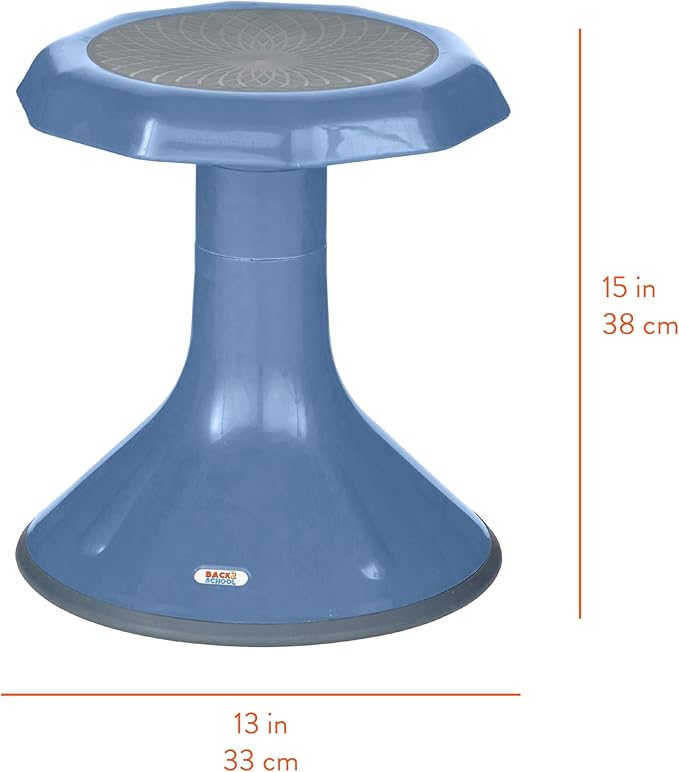 Back2School Express Wobble Stool, 15", Flexible Seating, Powder Blue