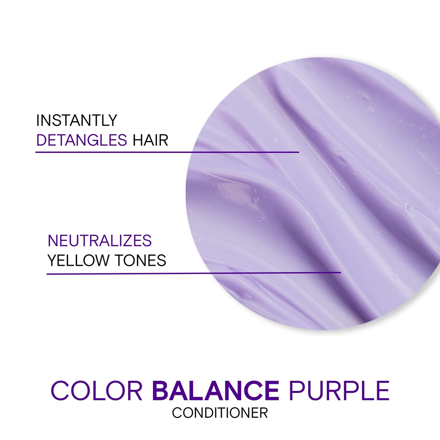 Joico Color Balance Purple Conditioner, 1.7 Fl Oz, For Cool Blonde, Gray Hair, Eliminates Brassy Yellow Tones, Boosts Vibrancy &