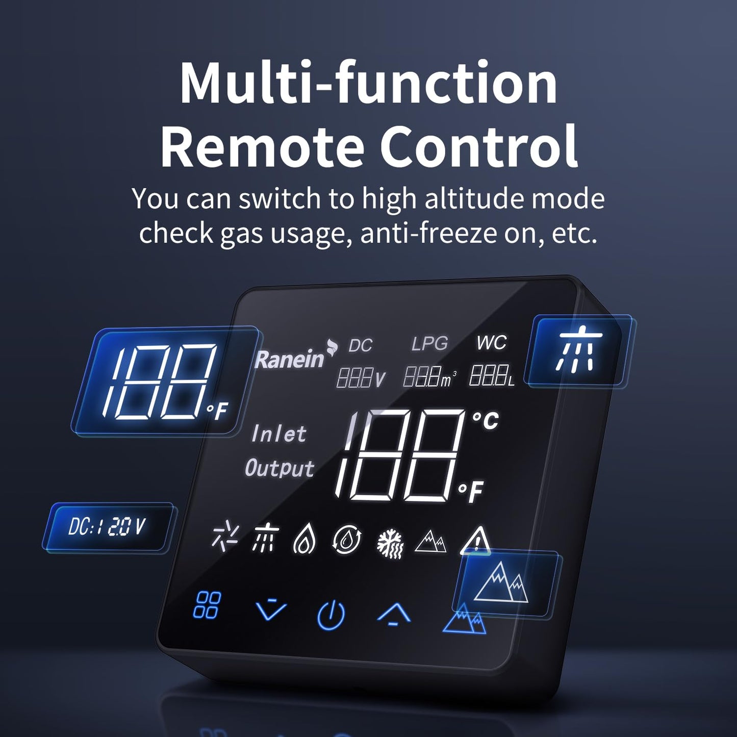 Ranein x Vancepic RV Tankless Water Heater, 65,000 High Output, Cold-Water Surge Reduction Technology, Built-in Mixing Tank, External Showerhead, Ideal for Everyday Use by RVers