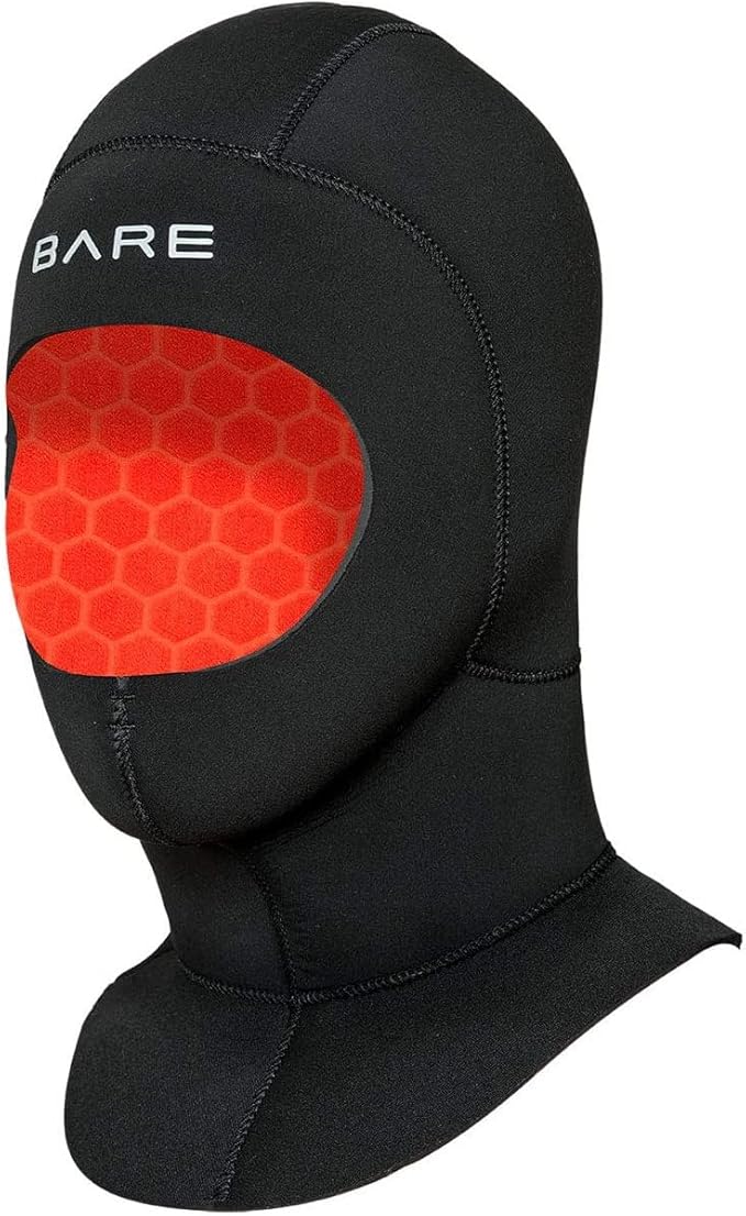 BARE 5MM Ultrawarmth Wet Hood | Designed to be Worn with BARE Wetsuit | Made with Unique Omnired Inner Fabric and Elastek ...