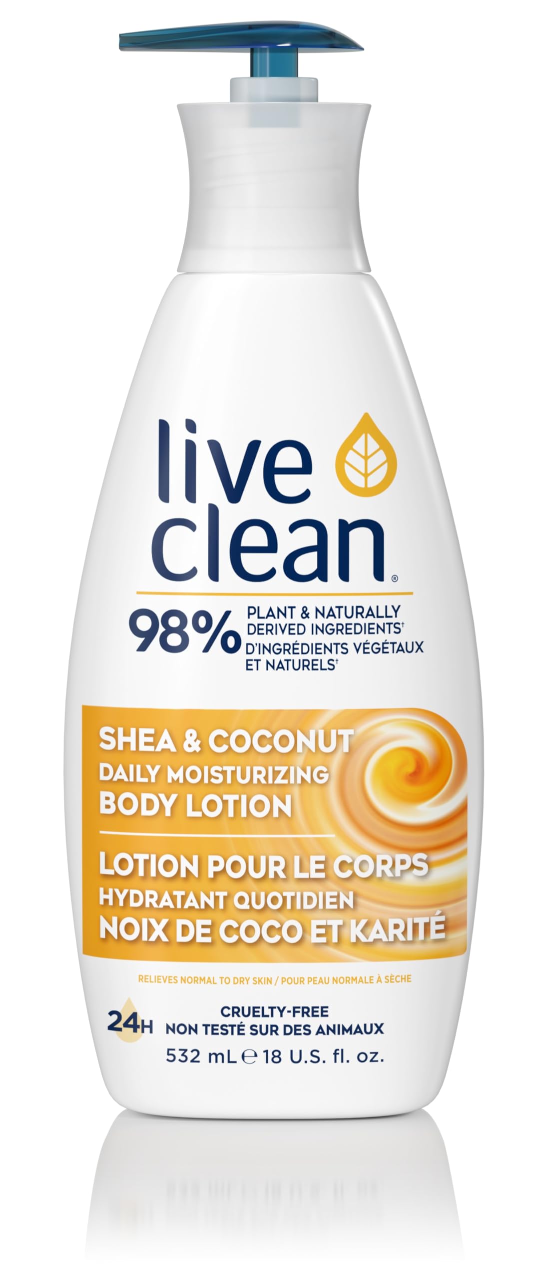 Live Clean Moisturizing Shea and Coconut Body Lotion, 18 Fl Oz
