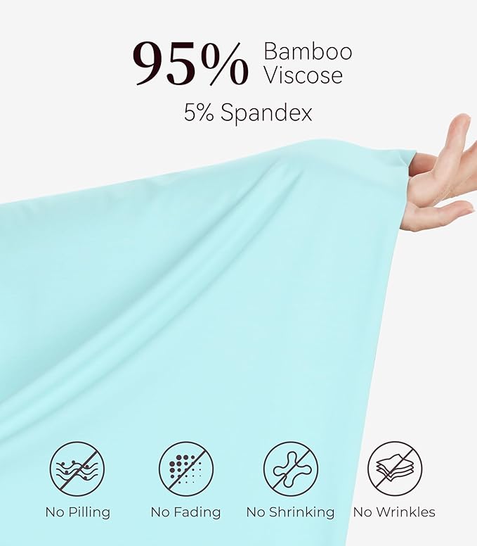 NACHILA Pajamas for Women-Viscose from Bamboo, Ribbed Racerback Tank Top Sexy Split Shorts Pajama Sets Cooling Sleep Cami Pjs