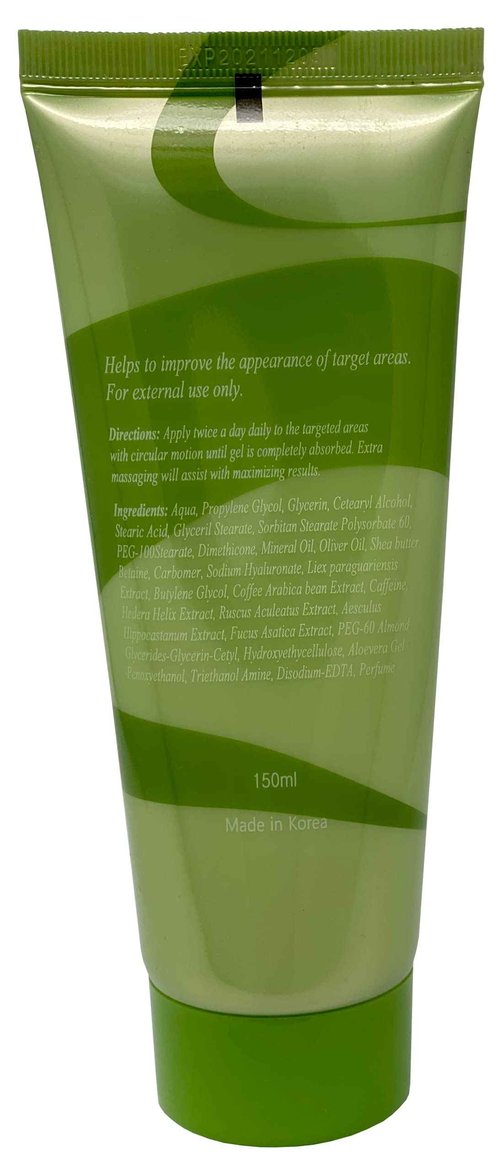 Lipo Applicator Body Wrap With Guarana, Green Tea, and Seaweed Wraps Works for Stomach Belly Legs Arms Abdomen. 6 Wraps + Gel