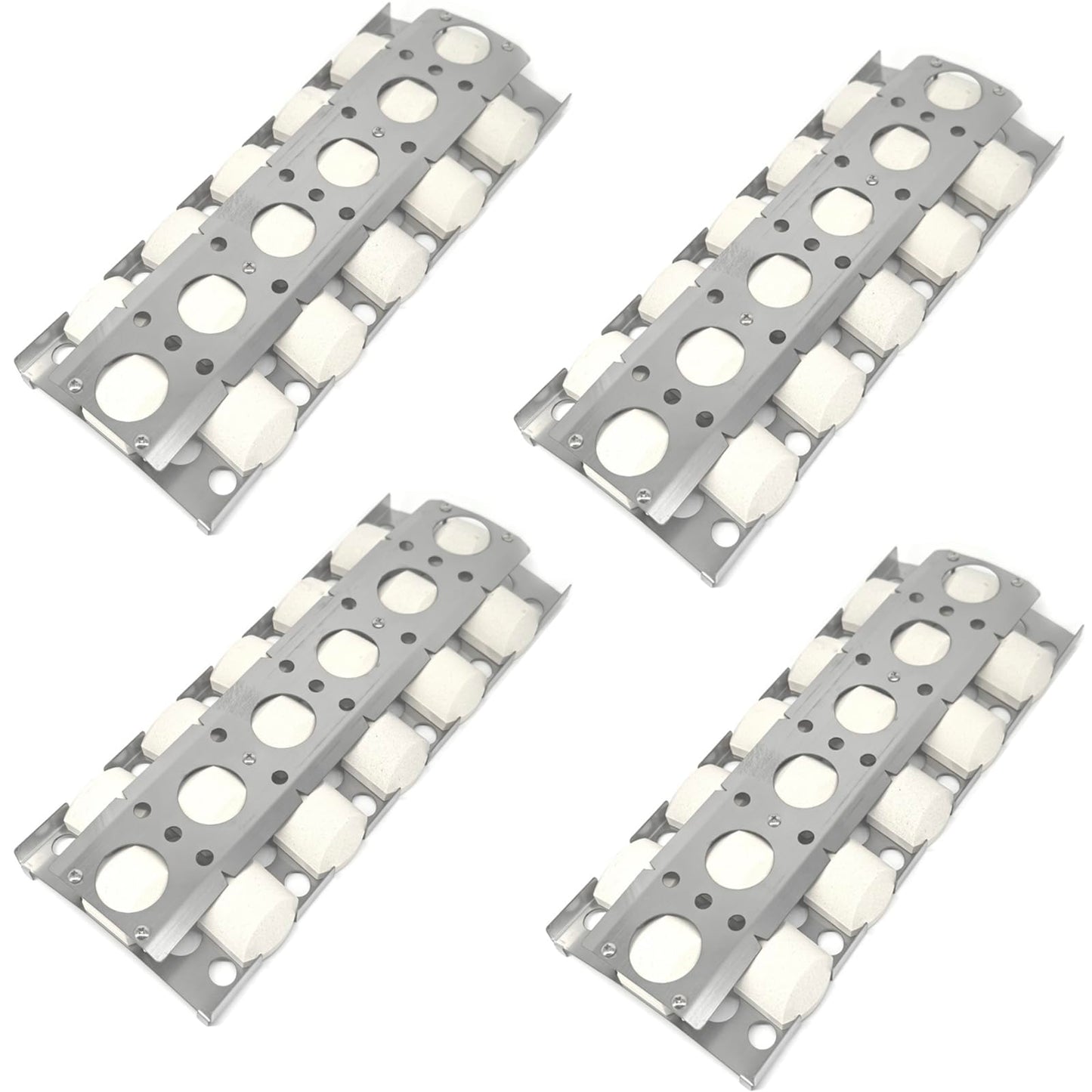 GRILLJOB Ceramic Flame Tamer for Blaze, LTE & LTE2 32/34 / 40 Inch Stainless Steel, 4 Pack Replacement Parts for Blaze Grill BLZ-32-064, BLZ-CRM-TMR