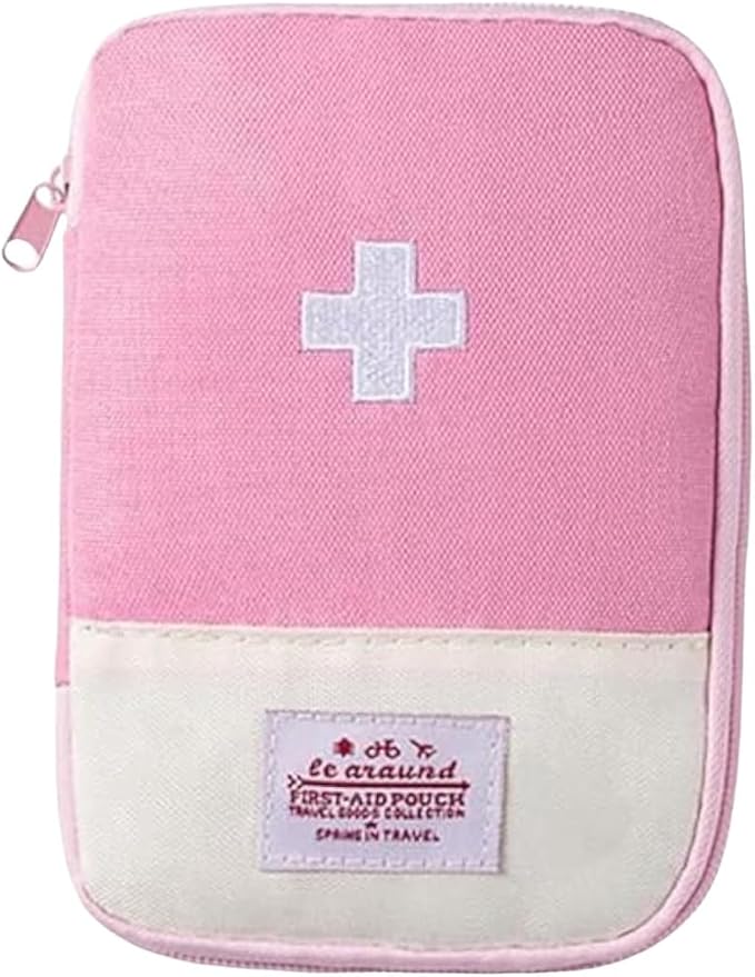 1 Pack First Aid Bag Empty, Empty First Aid Pouch, Mini Portable Medical Bag for Outdoor Camping Hiking Traveling Emergenc...