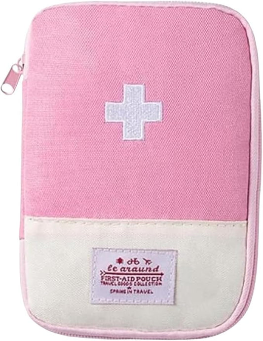 1 Pack First Aid Bag Empty, Empty First Aid Pouch, Mini Portable Medical Bag for Outdoor Camping Hiking Traveling Emergenc...