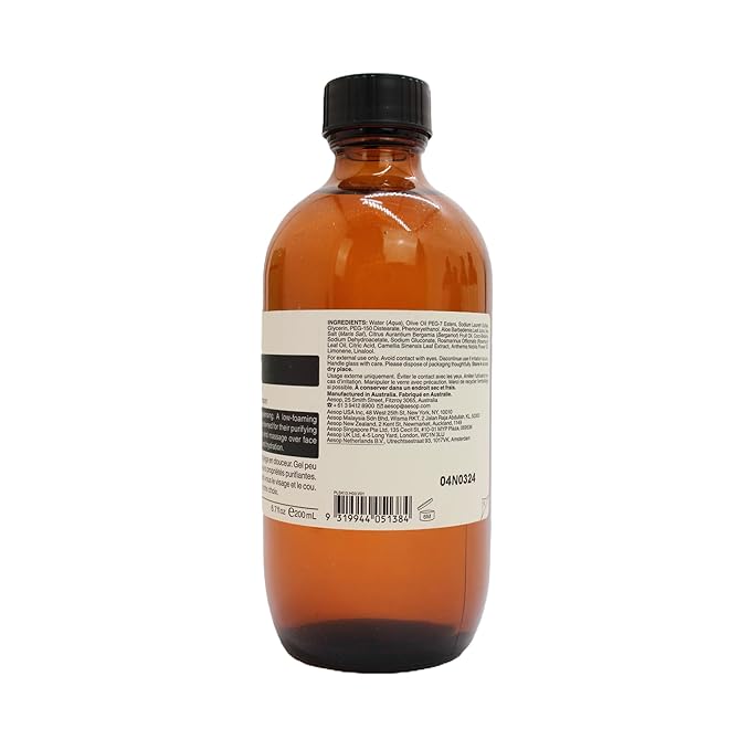 Aesop Fabulous Face Cleanser | Gently Cleanses without Stripping | Mild Olive-Derived Cleanser with Purifying and Hydrating Botanicals | 6.7 oz