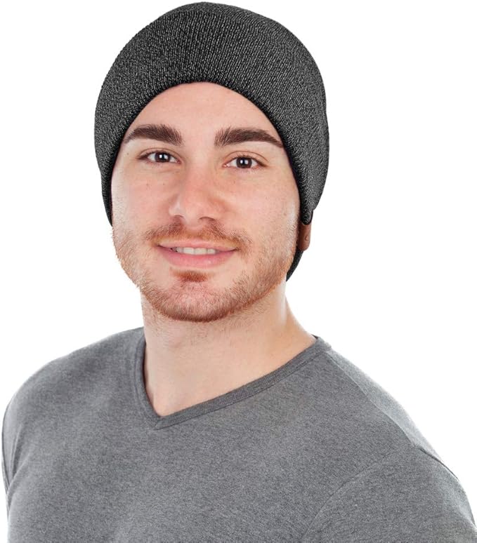 OZERO Winter Beanie Daily Hat - Thermal Polar Fleece Ski Stocking Skull Cap for Men and Women
