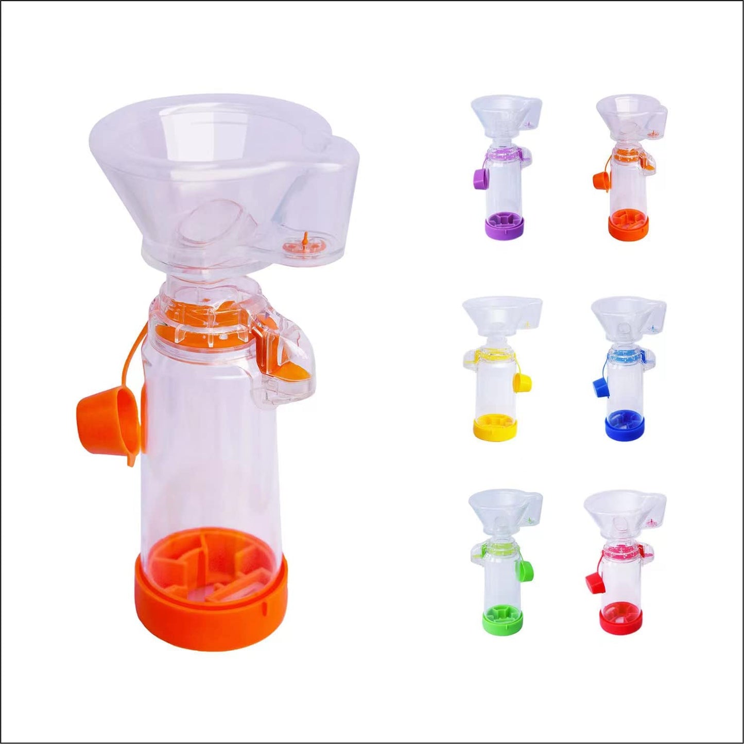 Ramixi Inhaler Spacer for Adult and Kids NESSI OTC SPACER (Orange/Kids)